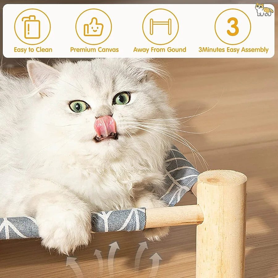 Pet wooden bed