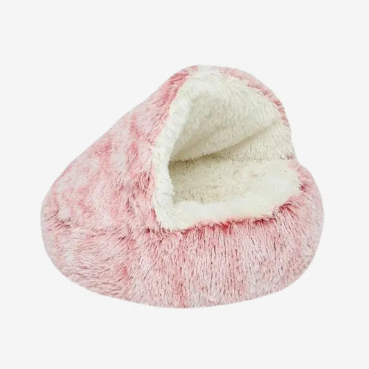 Pet calming cave bed