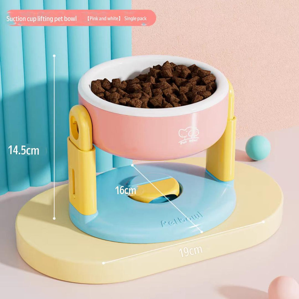 Adjustable height bowl for pets