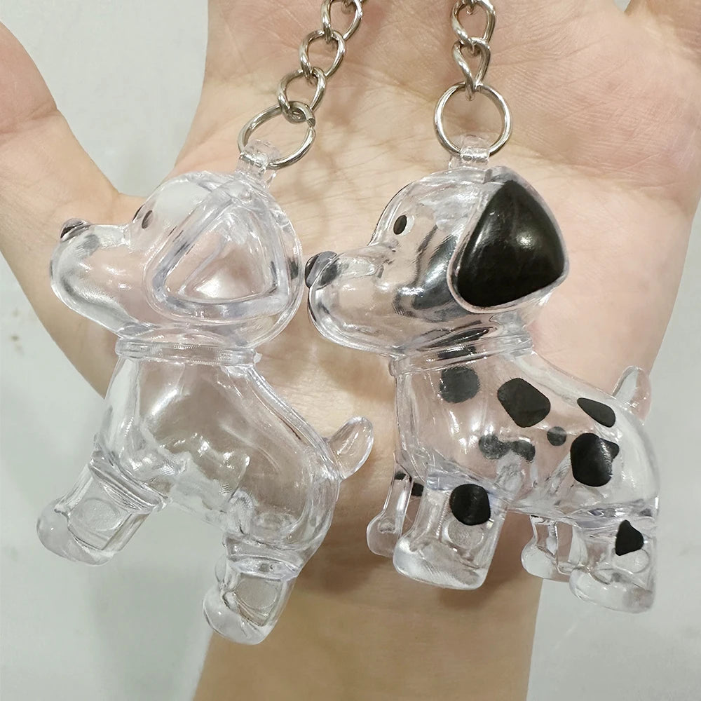 2 Pcs Dog Hair Storage Pendant Keychain