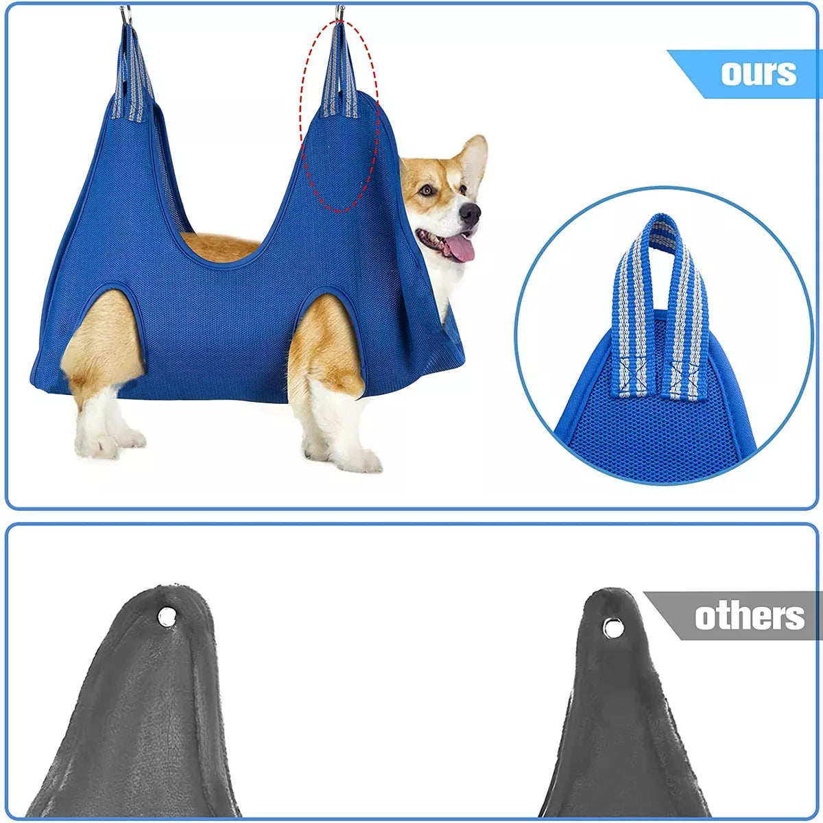 Pet grooming hammock