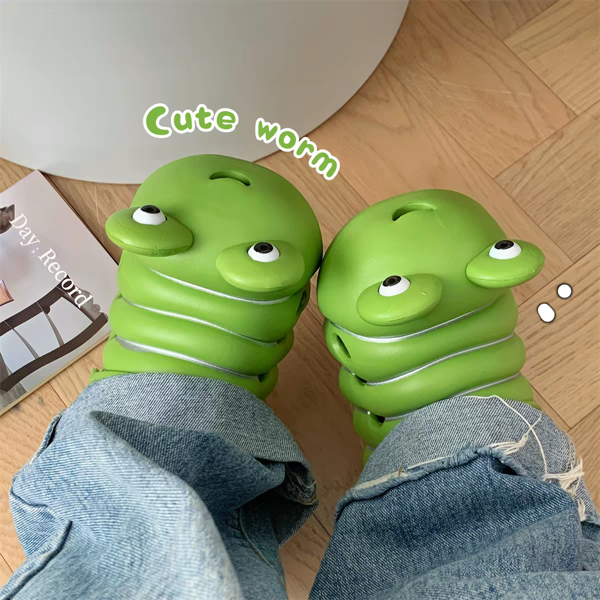 Caterpillar Cotton Slippers