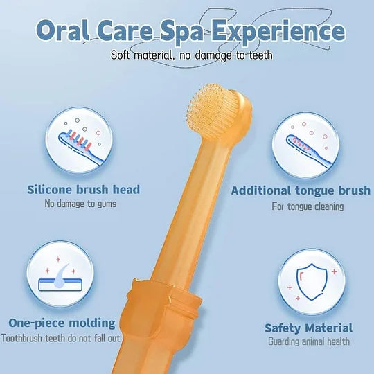 Pet silicone toothbrush kit