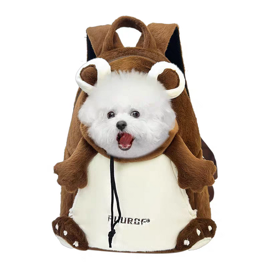 Bear shape Plush Backpack for cats and dogs