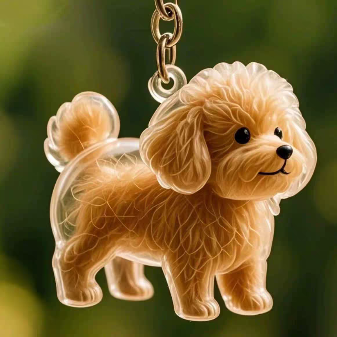 2 Pcs Dog Hair Storage Pendant Keychain