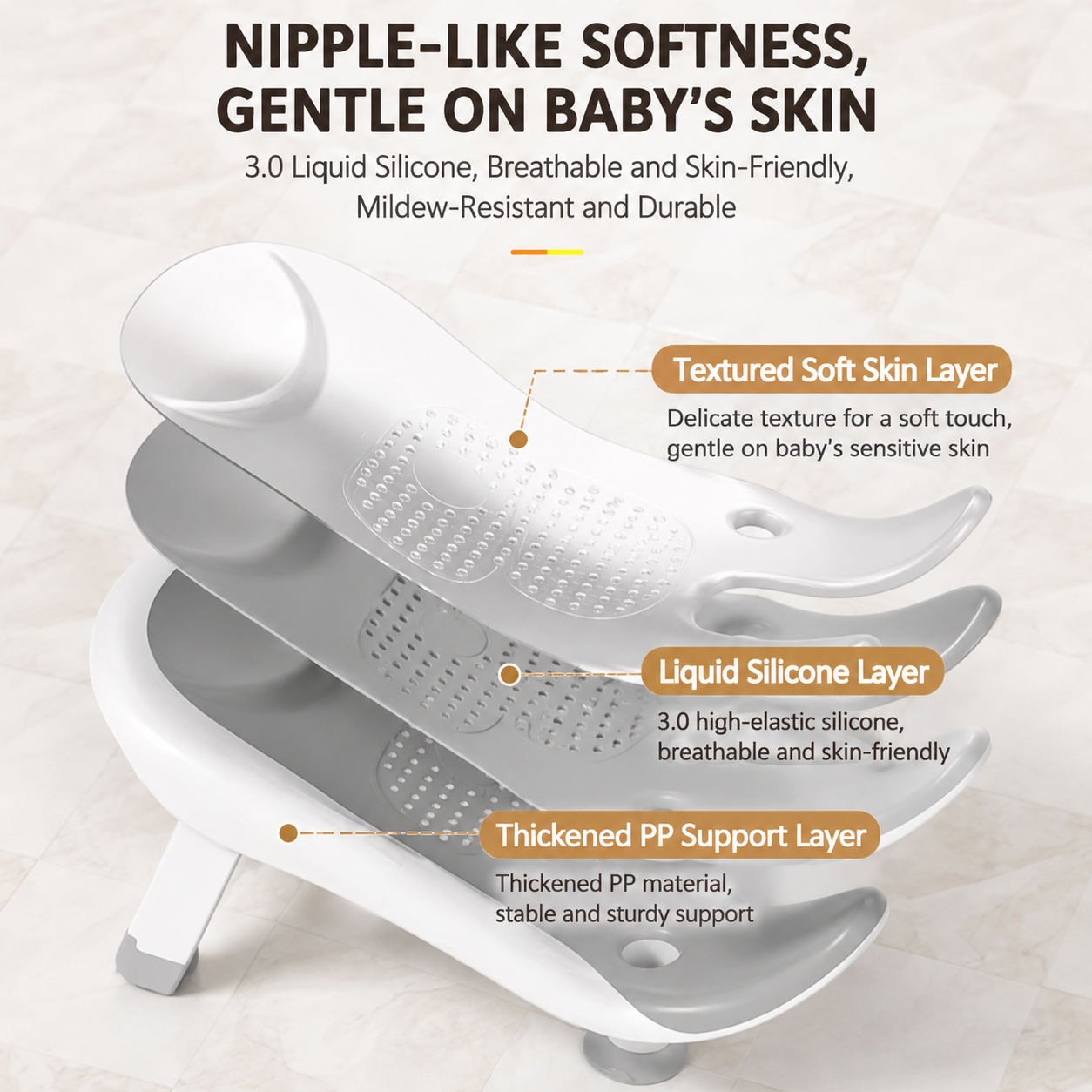 Baby diaper washing tool