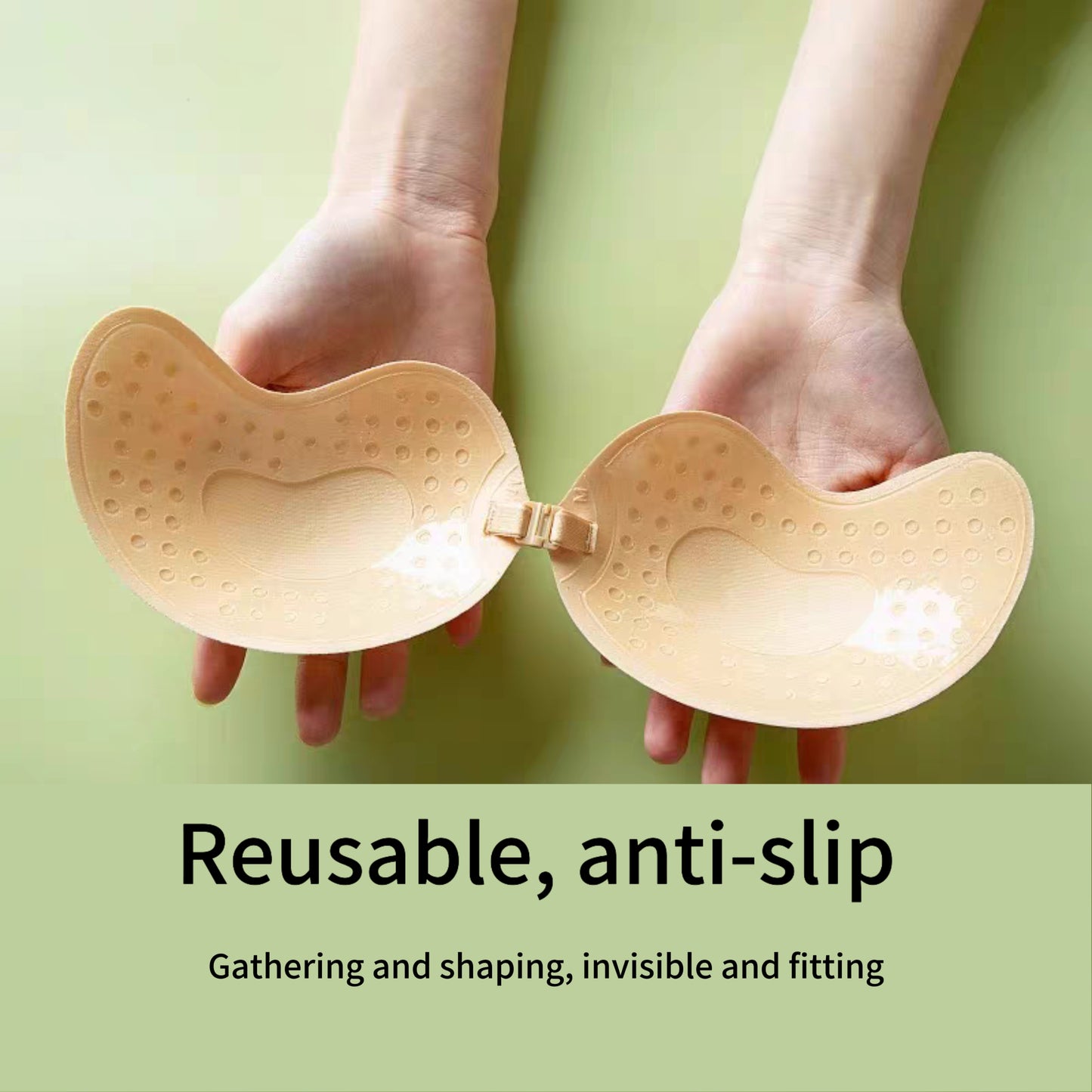Strapless adhesive bra