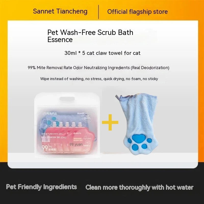 Pet paw glove + Shampoo