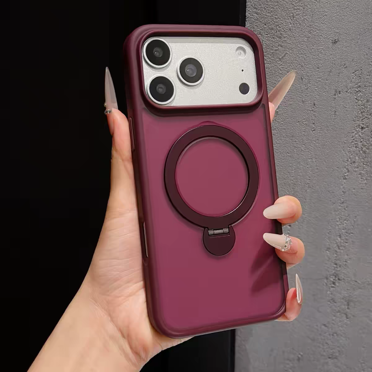 MagSafe Magnetic Ring Stand Case For iPhone